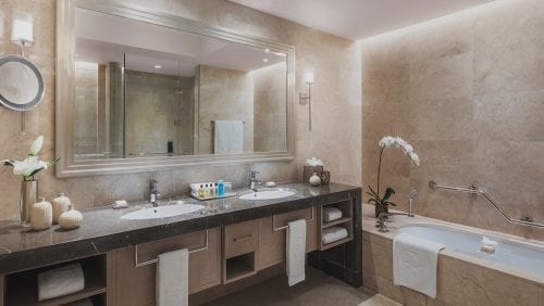 Shangri-La Hotel							 Hotel Bathroom							 Crema Nouva														