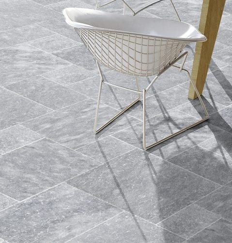 Bluestone Light Antique Collection French Pattern Tumbled Travertine and Marble